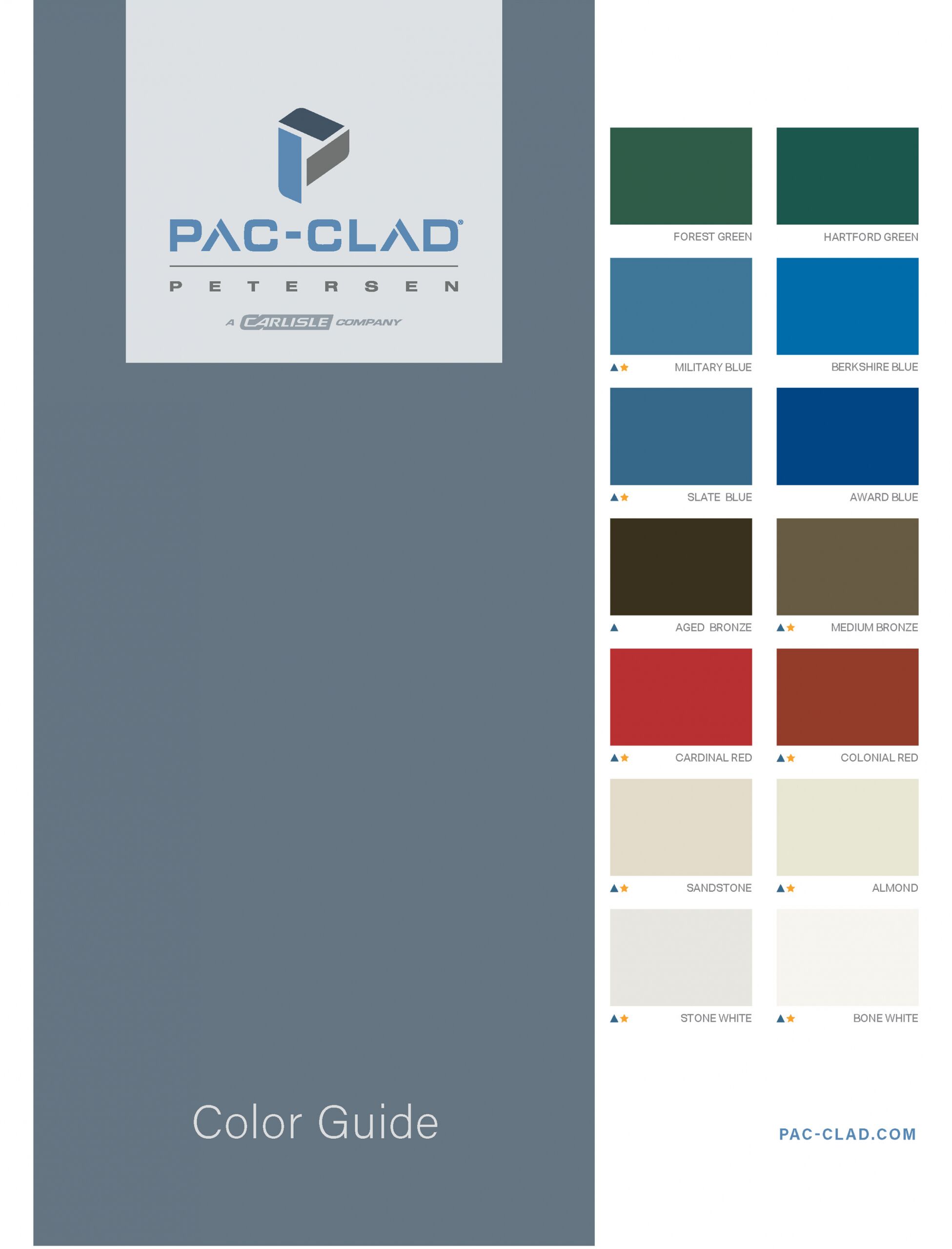 Color Charts – Sheet Metal Supply, Ltd
